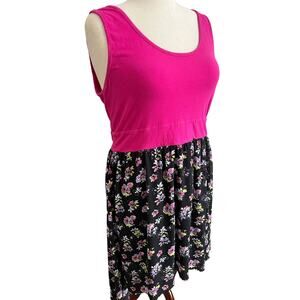 Torrid High Low Sleeveless Floral Dress Size 2 (US Size 18/20)